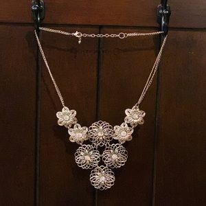 Pier 1 flower statement necklace